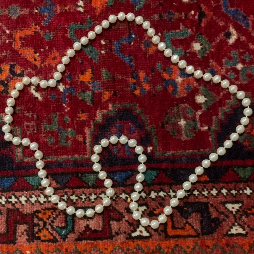 Elegant Long Pearl Necklace